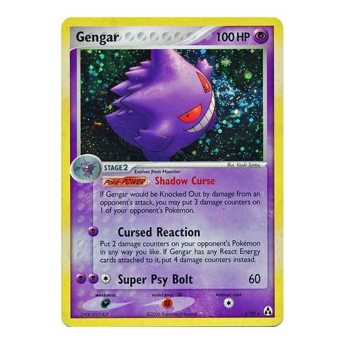 Gengar 5/92 EX Legend Maker Reverse Holo Rare Pokemon Card NEAR MINT TCG