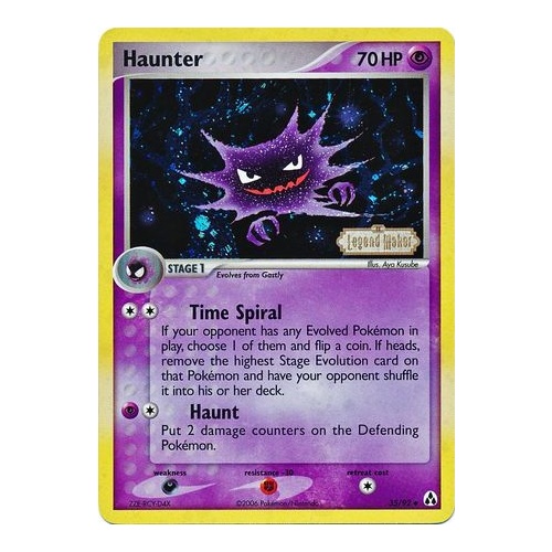 Haunter 35/92 EX Legend Maker Reverse Holo Uncommon Pokemon Card NEAR MINT TCG