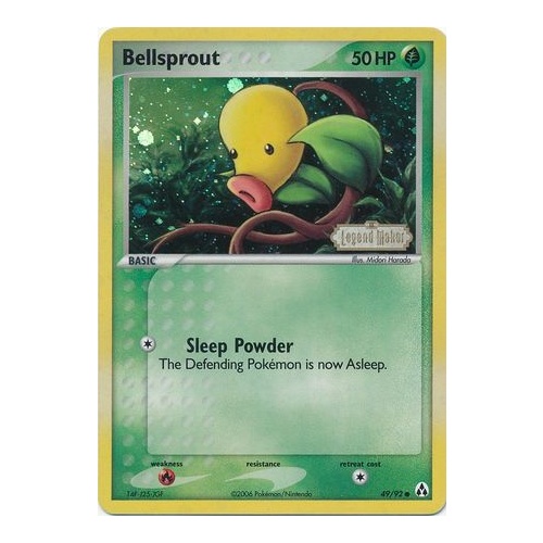 Bellsprout 49/92 EX Legend Maker Reverse Holo Common Pokemon Card NEAR MINT TCG