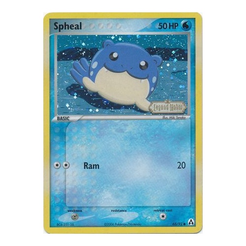 Spheal 65/92 EX Legend Maker Reverse Holo Common Pokemon Card NEAR MINT TCG