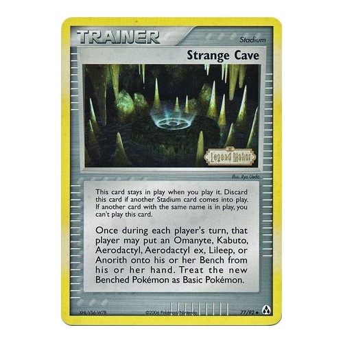 Strange Cave 77/92 EX Legend Maker Reverse Holo Uncommon Trainer Pokemon Card NEAR MINT TCG