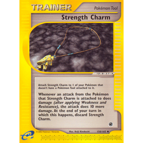 Strength Charm 150/165 E-Series Expedition Uncommon Trainer Pokemon Card NEAR MINT TCG