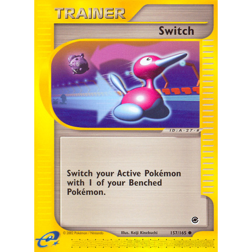 Switch 157/165 E-Series Expedition Common Trainer Pokemon Card NEAR MINT TCG