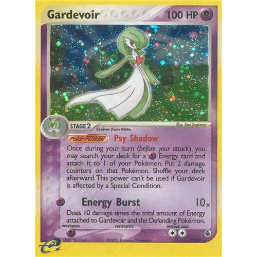Gardevoir 7/109 EX Ruby and Sapphire Holo Rare Pokemon Card NEAR MINT TCG