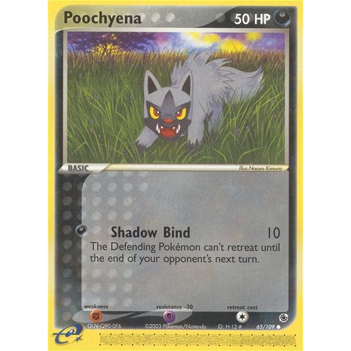 Poocheyna 65/109 EX Ruby and Sapphire Common Pokemon Card NEAR MINT TCG