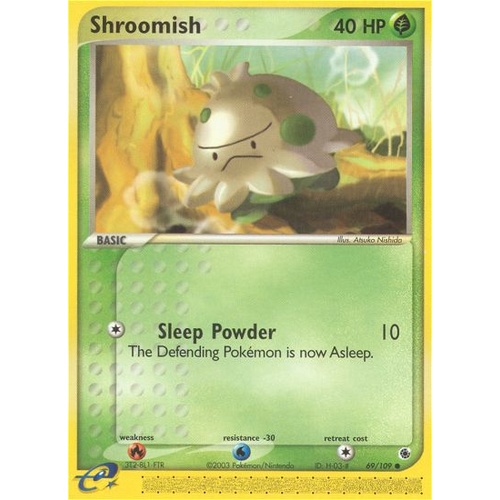 Shroomish 69/109 EX Ruby and Sapphire Common Pokemon Card NEAR MINT TCG