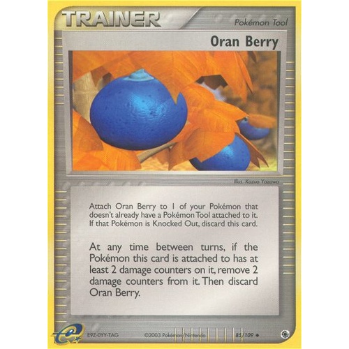 Oran Berry 85/109 EX Ruby and Sapphire Uncommon Trainer Pokemon Card NEAR MINT TCG