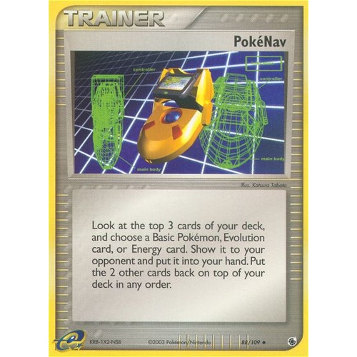Pokenav 88/109 EX Ruby and Sapphire Uncommon Trainer Pokemon Card NEAR MINT TCG