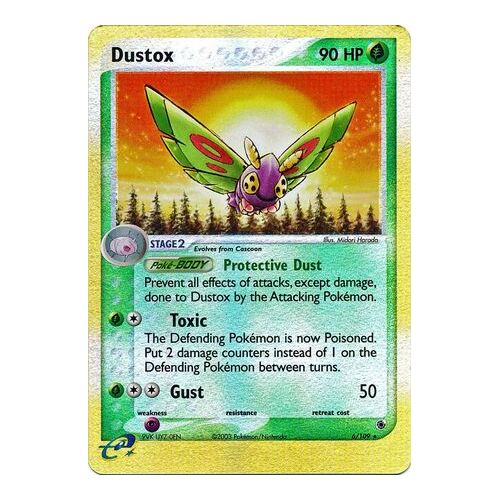 Dustox 6/109 EX Ruby and Sapphire Reverse Holo Rare Pokemon Card NEAR MINT TCG