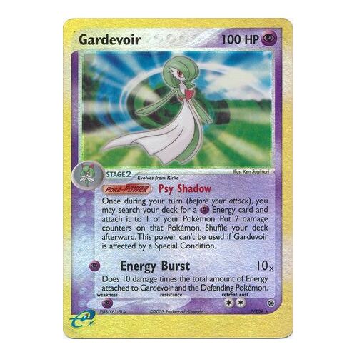 Gardevoir 7/109 EX Ruby and Sapphire Reverse Holo Rare Pokemon Card NEAR MINT TCG