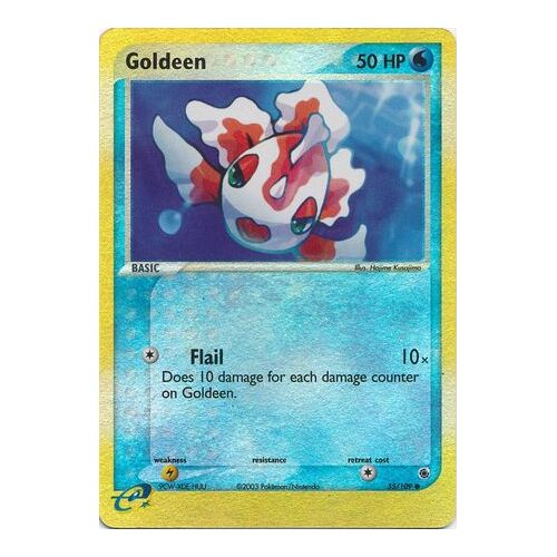 Goldeen 55/109 EX Ruby and Sapphire Reverse Holo Common Pokemon Card NEAR MINT TCG