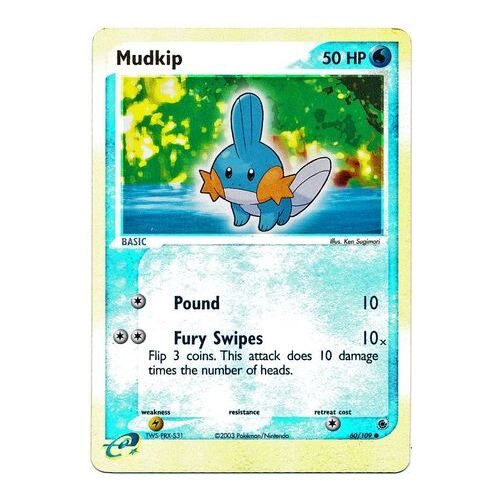 Mudkip 60/109 EX Ruby and Sapphire Reverse Holo Common Pokemon Card NEAR MINT TCG