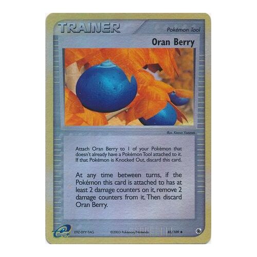Oran Berry 85/109 EX Ruby and Sapphire Reverse Holo Uncommon Trainer Pokemon Card NEAR MINT TCG