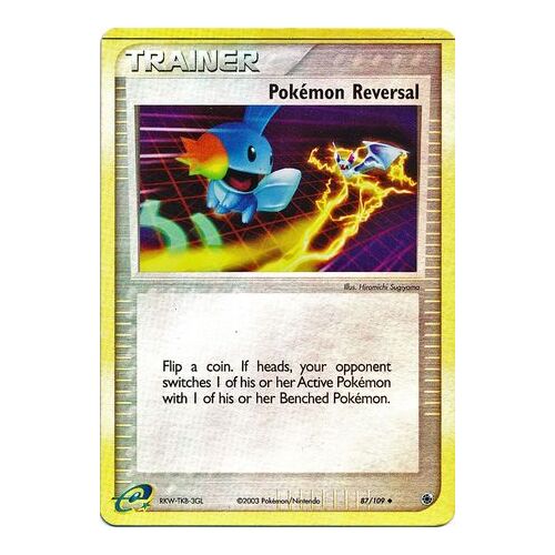 Pokemon Reversal 87/109 EX Ruby and Sapphire Reverse Holo Uncommon Trainer Pokemon Card NEAR MINT TCG