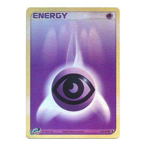 Psychic Energy 107/109 EX Ruby and Sapphire Reverse Holo Common Pokemon Card NEAR MINT TCG