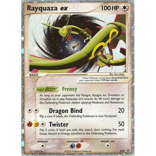 LIGHTLY PLAYED Rayquaza ex 039 EX Ruby & Sapphire Promo Holo Rare Pokemon Card TCG