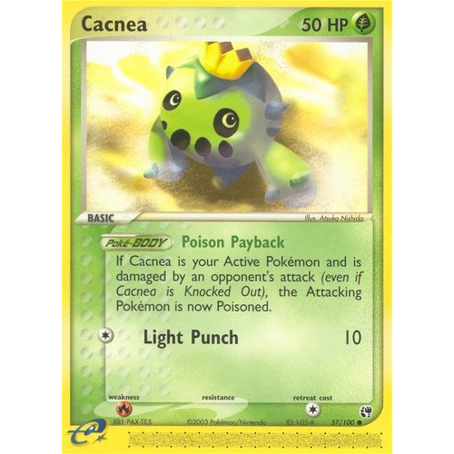 Cacnea 57/100 EX Sandstorm Common Pokemon Card NEAR MINT TCG