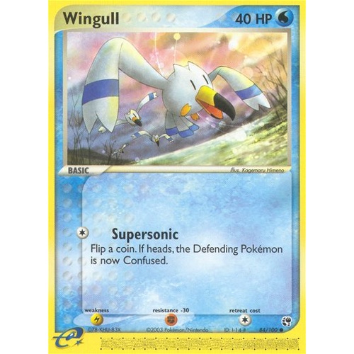 Wingull 84/100 EX Sandstorm Common Pokemon Card NEAR MINT TCG
