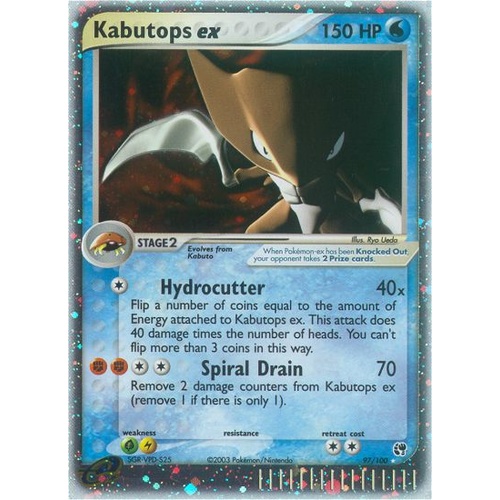 Kabutops EX 97/100 EX Sandstorm Holo Ultra Rare Pokemon Card NEAR MINT TCG