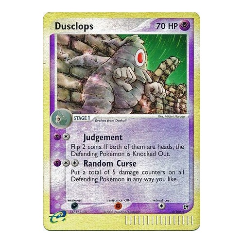 Dusclops 4/100 EX Sandstorm Reverse Holo Rare Pokemon Card NEAR MINT TCG