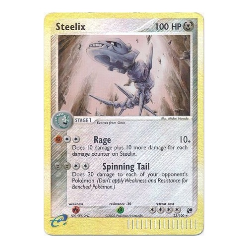Steelix 23/100 EX Sandstorm Reverse Holo Rare Pokemon Card NEAR MINT TCG