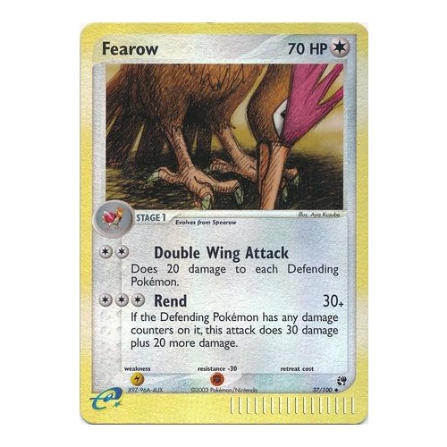 Fearow 37/100 EX Sandstorm Reverse Holo Uncommon Pokemon Card NEAR MINT TCG