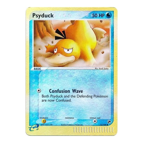Psyduck 73/100 EX Sandstorm Reverse Holo Common Pokemon Card NEAR MINT TCG
