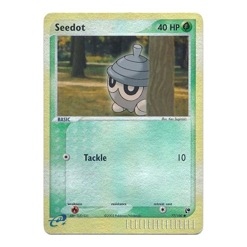 Seedot 77/100 EX Sandstorm Reverse Holo Common Pokemon Card NEAR MINT TCG