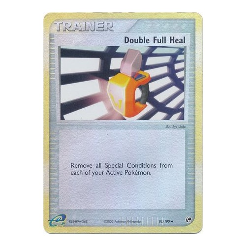 Double Full Heal 86/100 EX Sandstorm Reverse Holo Common Pokemon Card NEAR MINT TCG