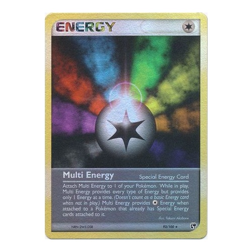 Mult Energy 93/100 EX Sandstorm Reverse Holo Rare Pokemon Card NEAR MINT TCG