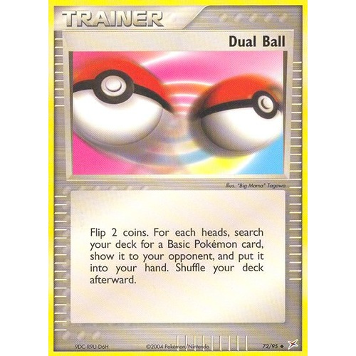 Dual Ball 72/95 EX Team Magma vs Team Aqua Uncommon Trainer Pokemon Card NEAR MINT TCG