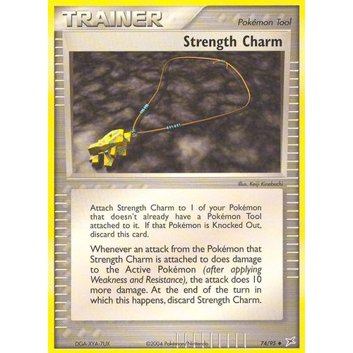 Strength Charm 74/95 EX Team Magma vs Team Aqua Uncommon Trainer Pokemon Card NEAR MINT TCG