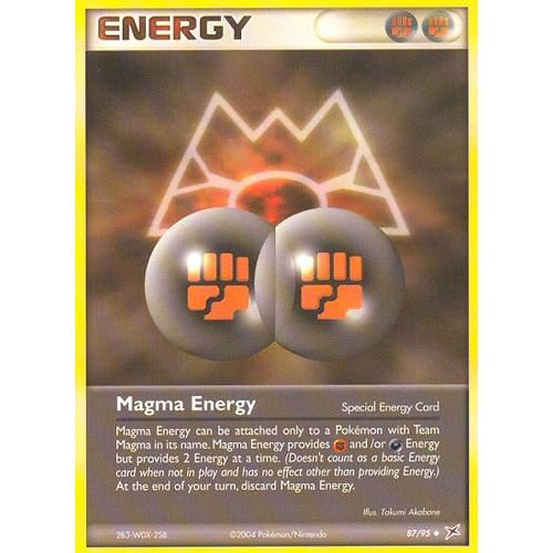 Magma Energy 87/95 EX Team Magma vs Team Aqua Uncommon Pokemon Card NEAR MINT TCG