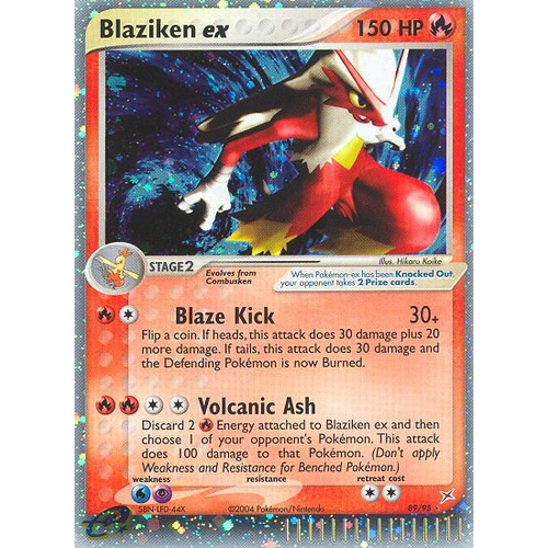 Blaziken EX 89/95 EX Team Magma vs Team Aqua Holo Ultra Rare Pokemon Card NEAR MINT TCG
