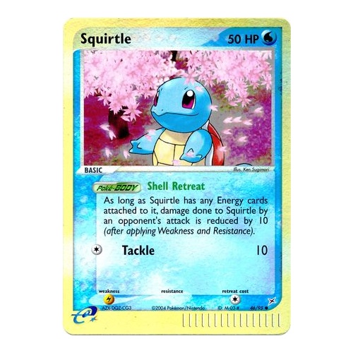 Squirtle 46/95 EX Team Magma vs Team Aqua Reverse Holo Common Pokemon Card NEAR MINT TCG