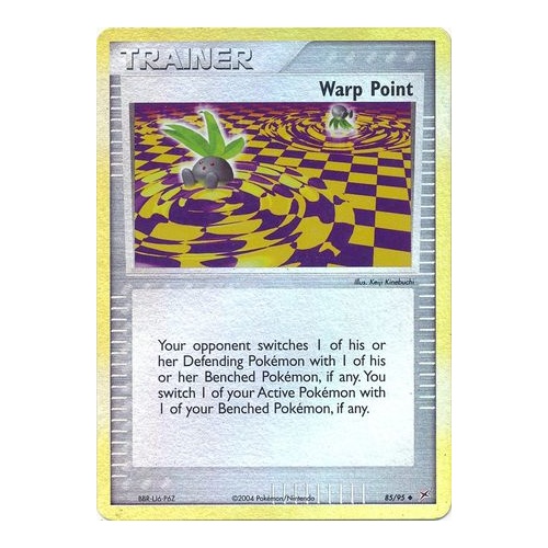 Warp Point 85/95 EX Team Magma vs Team Aqua Reverse Holo Uncommon Trainer Pokemon Card NEAR MINT TCG