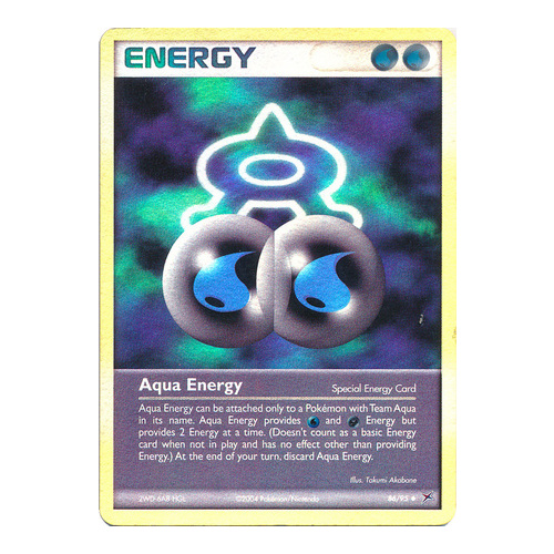 Aqua Energy 86/95 EX Team Magma vs Team Aqua Reverse Holo Uncommon Pokemon Card NEAR MINT TCG
