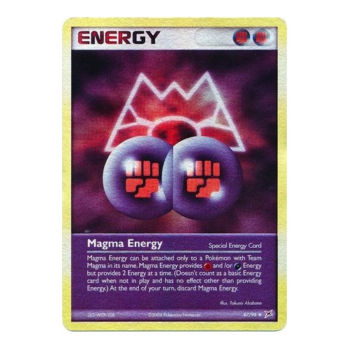 Magma Energy 87/95 EX Team Magma vs Team Aqua Reverse Holo Uncommon Pokemon Card NEAR MINT TCG