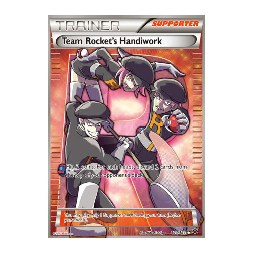 Team Rocket's Handiwork 124/124 XY Fates Collide Holo Ultra Rare Full Art Pokemon Card NEAR MINT TCG