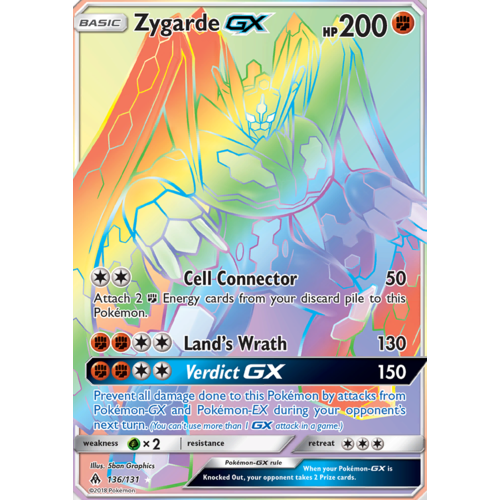 Zygarde GX 136/131 SM Forbidden Light Holo Full Art Hyper ...