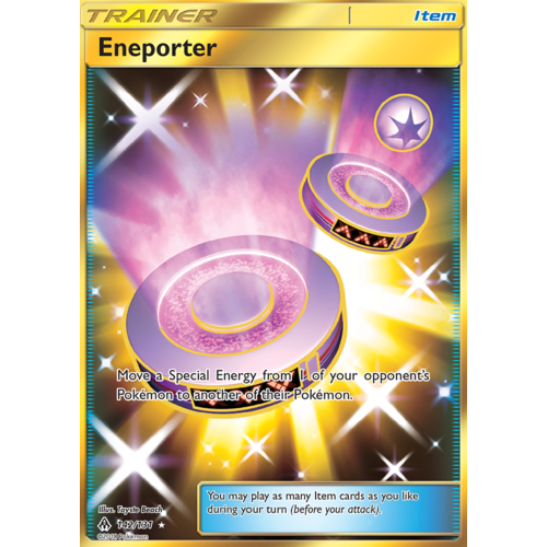 Eneporter 142/131 SM Forbidden Light Holo Full Art Secret Rare Pokemon Card NEAR MINT TCG
