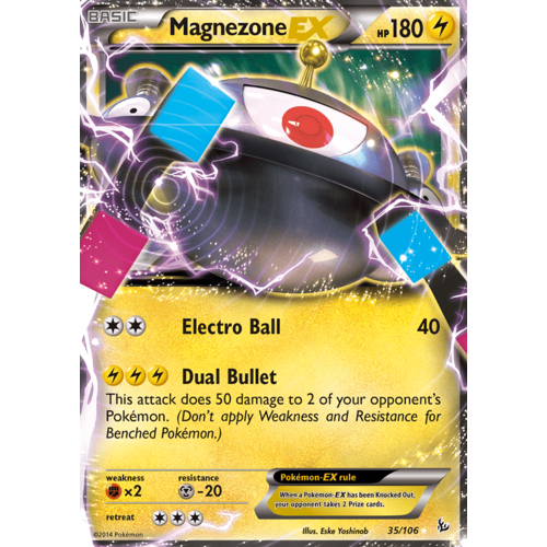 Magnezone EX 35/106 XY Flashfire Holo Ultra Rare Pokemon Card NEAR MINT TCG