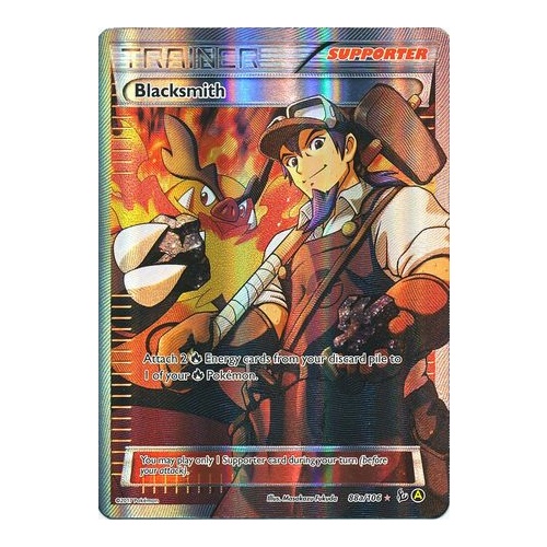 Blacksmith 88a/106 XY Flashfire Ultra Rare Full Art Pokemon Card NEAR MINT Alternate Art Promo