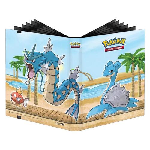 ULTRA PRO Pokémon - PRO Binder Full View 9PKT - Gallery Series- Seaside - Lapras, Magikarp & Gyrados Folder