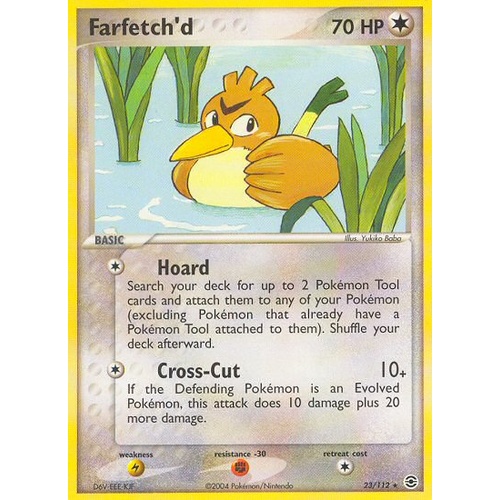 Farfetch'd 23/112 EX Fire Red & Leaf Green Rare Pokemon Card NEAR MINT TCG