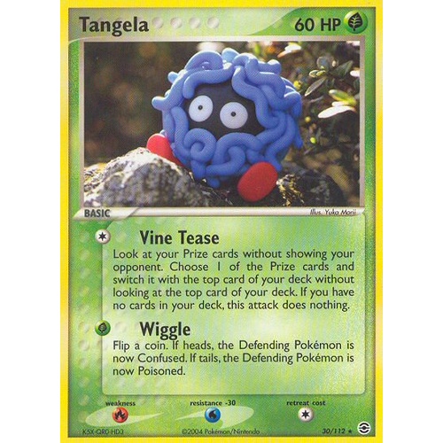 Tangela 30/112 EX Fire Red & Leaf Green Rare Pokemon Card NEAR MINT TCG