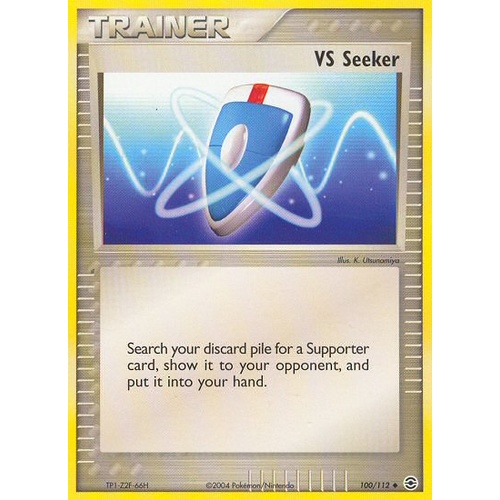 VS Seeker 100/112 EX Fire Red & Leaf Green Uncommon Trainer Pokemon Card NEAR MINT TCG