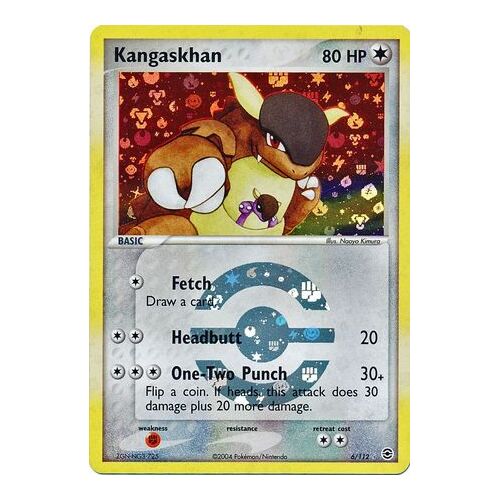Kangaskhan 6/112 EX Fire Red & Leaf Green Reverse Holo Rare Pokemon Card NEAR MINT TCG