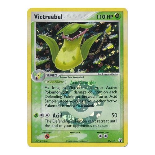 Victreebel 17/112 EX Fire Red & Leaf Green Reverse Holo Rare Pokemon Card NEAR MINT TCG