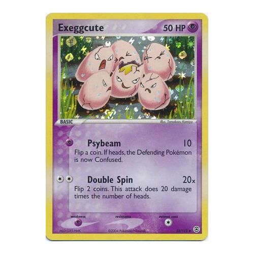 Exeggcute 33/112 EX Fire Red & Leaf Green Reverse Holo Uncommon Pokemon Card NEAR MINT TCG